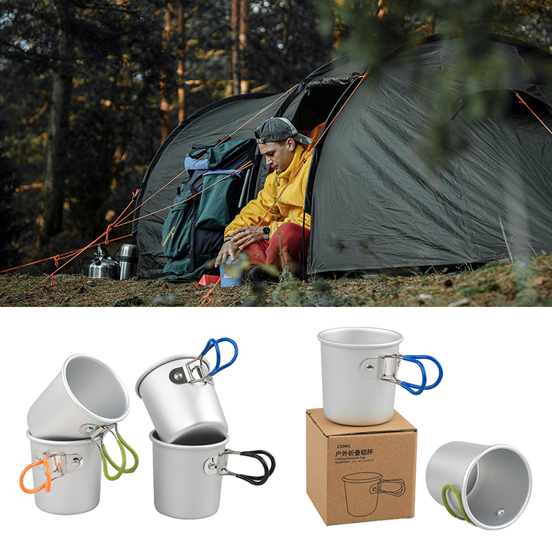 Camping Cooking And Drinking - ชุดเครื่องครัวสำหรับตั้งแคมป์ ชุดหม้อแคมป์ปิ้งน้ำหนักเบา ชุดอุปกรณ์ทำอาหารกลางแจ้ง สำหรับการเดินป่า ปิกนิก ตกปลา