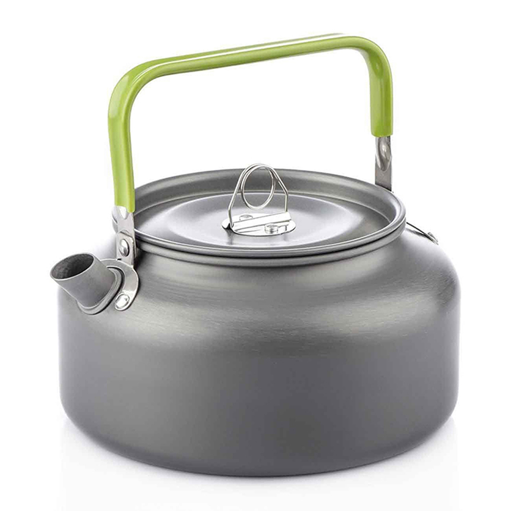 Camping Cooking Kettle - แบบพกพากลางแจ้งกาต้มน้ําหม้อน้ํากาน้ําชากาแฟหม้อในร่มอลูมิเนียมชากาต้มน้ํากลางแจ้ง Camping Hiking ปิกนิกหม้อ