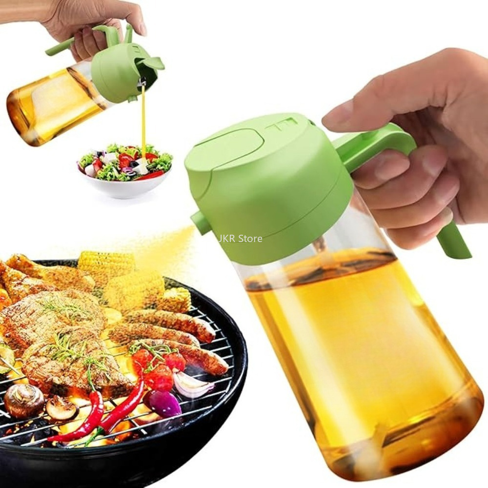 Camping Cooking Area - ขวดสเปรย์น้ำมันมะกอก 2 in 1 ขนาดใหญ่ สำหรับทำอาหาร