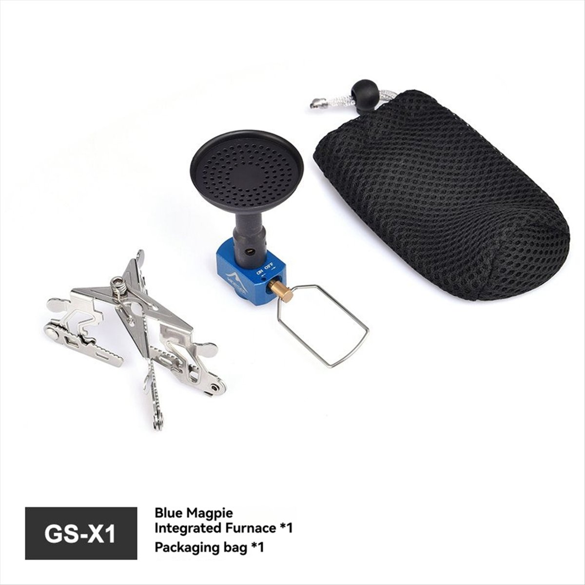 Camping Cooking With Gas - เตาแก๊สปิกนิกกลางแจ้ง ABJV 3300W พร้อมระบบจุดไฟ - เตาพกพาสำหรับการตั้งแคมป์และการเอาชีวิตรอด