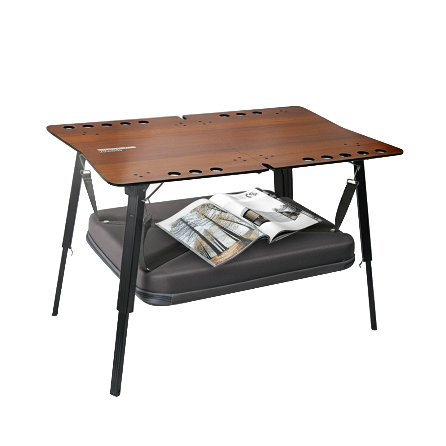 Camping Cooking Table Foldable - โต๊ะพับอลูมิเนียมสำหรับใช้งานกลางแจ้ง IGT น้ำหนักเบา พกพาสะดวก สำหรับตั้งแคมป์ รถยนต์