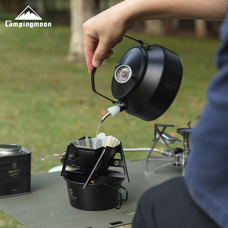 Camping Cooking Kettle - CAMPINGMOON BKSW-1 อุปกรณ์ทำอาหารสำหรับแคมป์ปิ้ง กาต้มน้ำสแตนเลส 304 สำหรับชงชาและกาแฟ