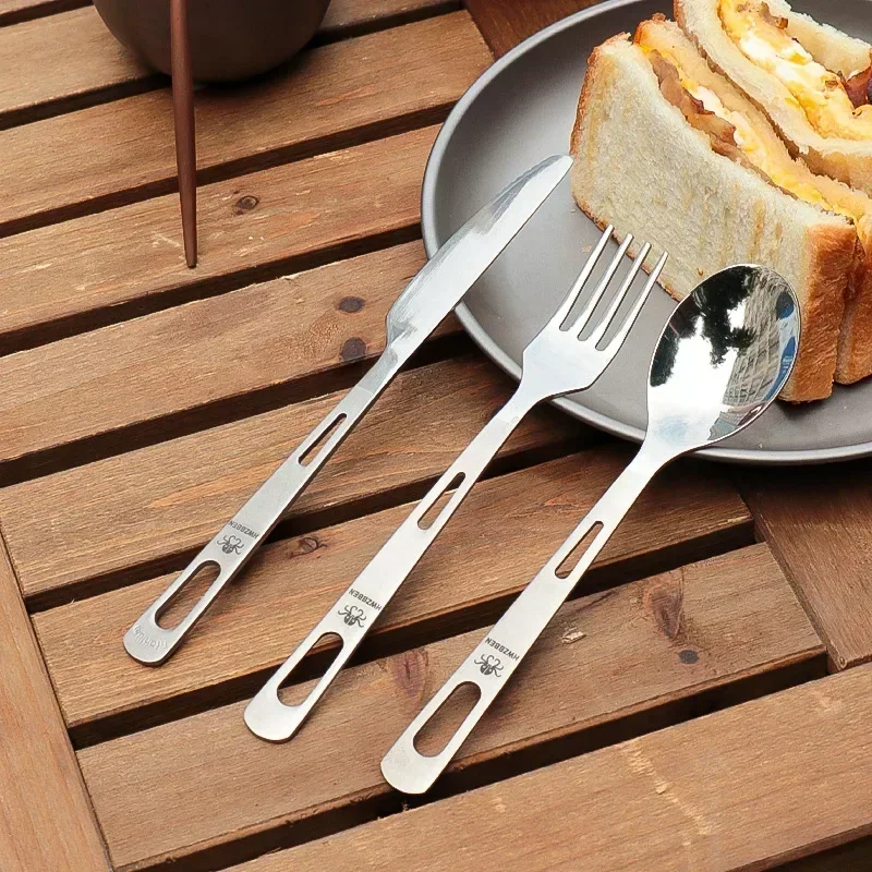 Camping Cooking Kit - Hwzbben ชุดมีดส้อมช้อนไทเทเนียมแบบพกพาใช้บนโต๊ะอาหารปิกนิกตั้งแคมป์เครื่องมือทำครัวถ้วยชามน้ำหนักเบาพิเศษ