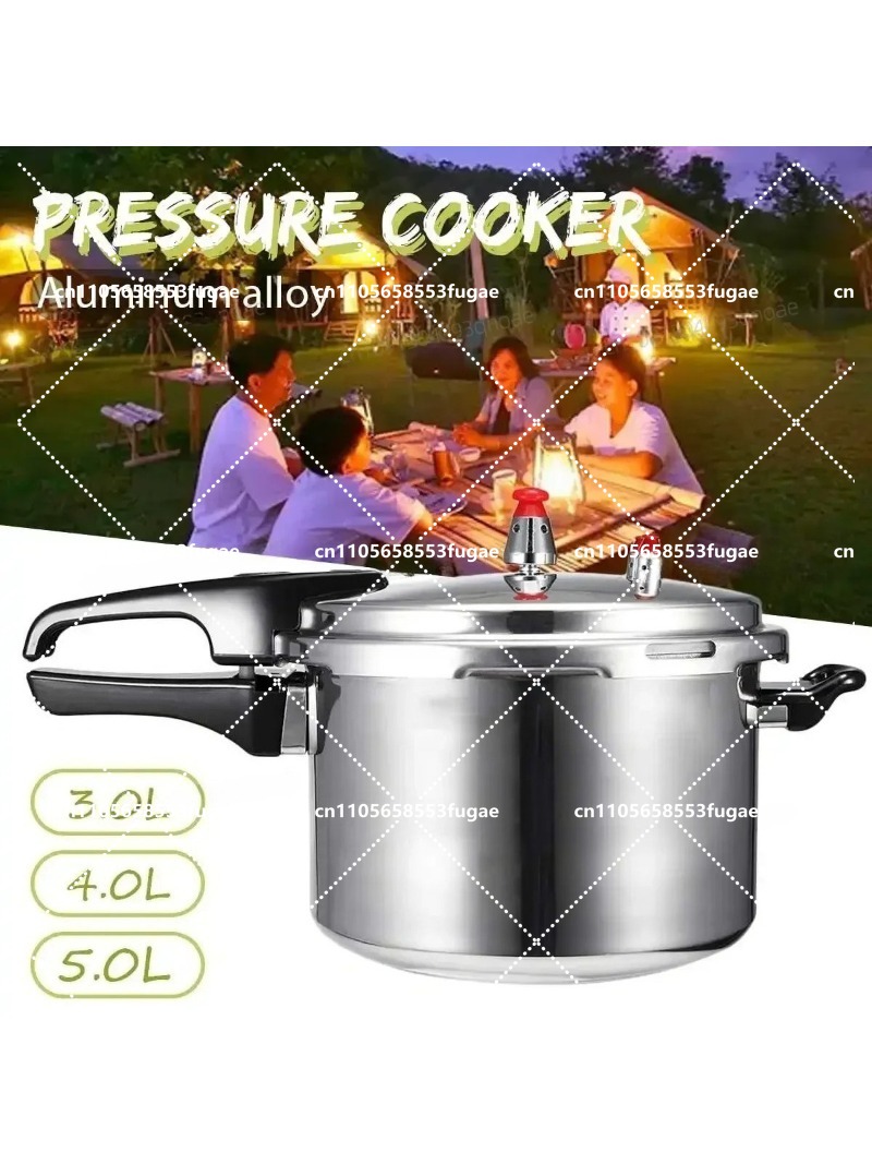 Camping Cooking Open Fire - หม้ออัดแรงดันสำหรับทำอาหารในครัว ขนาด 18/20/22 ซม. ใช้กับเตาแก๊ส/เตาไฟ หม้ออัดแรงดันสำหรับตั้งแคมป์กลางแจ้ง