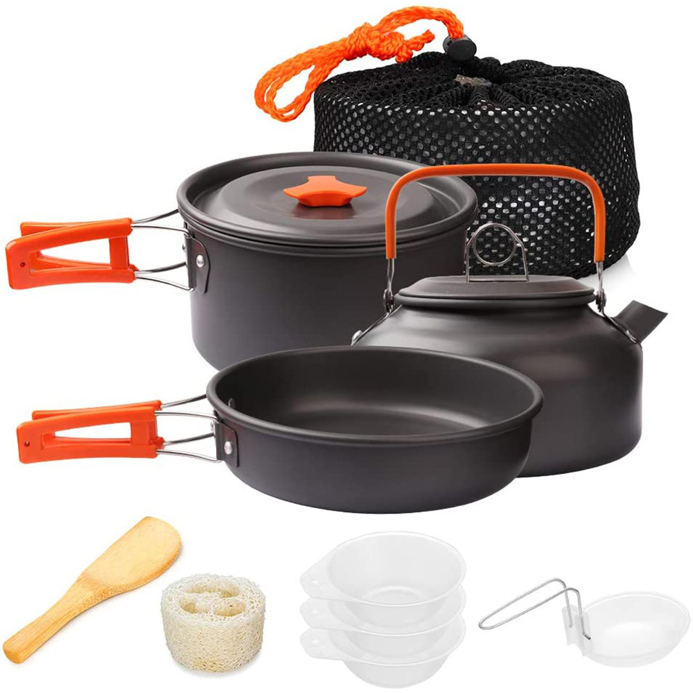 Camping Cooking Rack - 1 ชิ้น/1 เซ็ตชุดเครื่องครัวตั้งแคมป์กลางแจ้งชุดทําอาหารอลูมิเนียมอุปกรณ์กลางแจ้งหม้อท่องเที่ยวบนโต๊ะอาหารห้องครัวเดินป่าปิคนิคบาร์บีคิว
