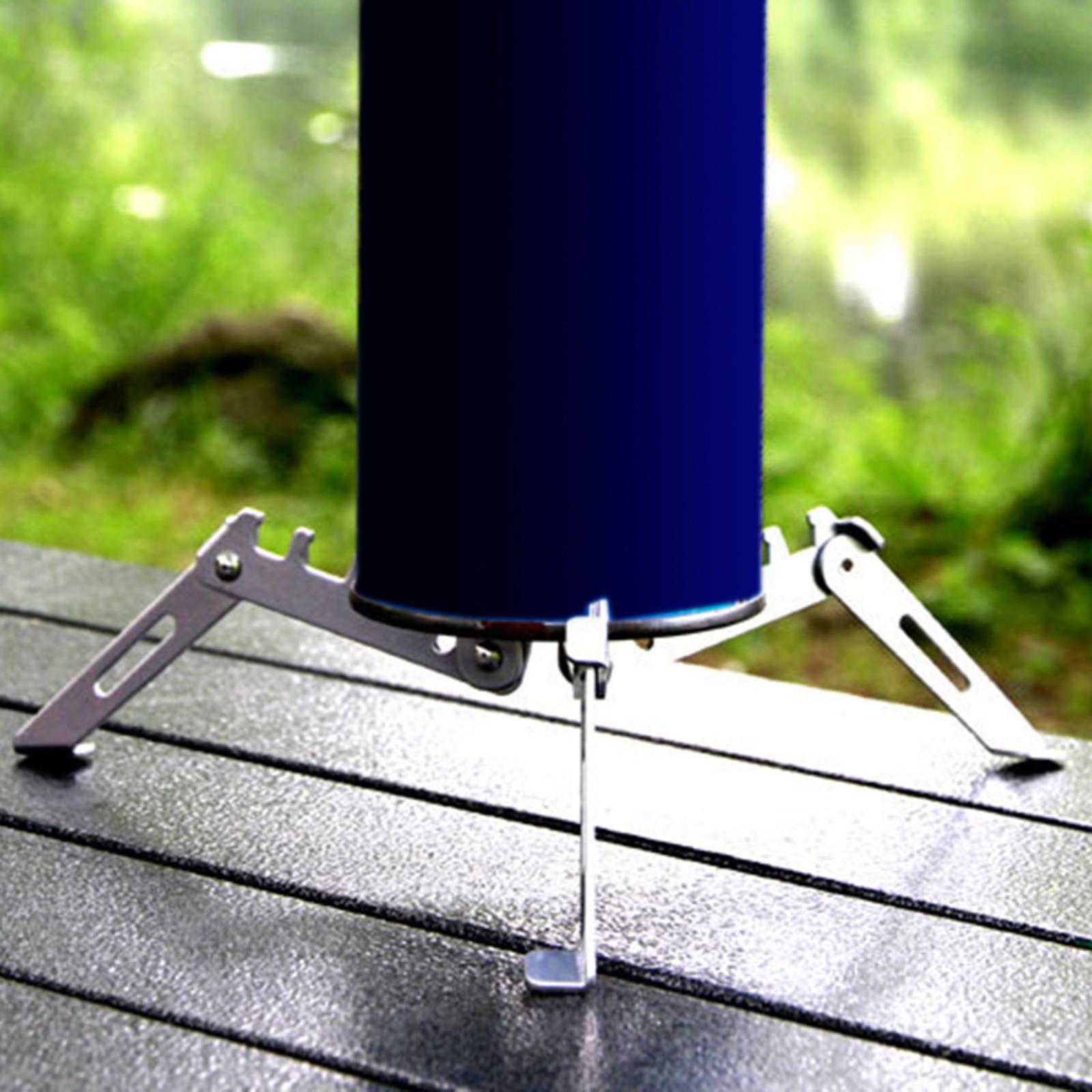 Camping Cooking Gas Canister - ขาตั้งเตาแก๊สแบบพกพาสำหรับตั้งแคมป์ ใช้กลางแจ้ง สำหรับวางถังแก๊ส ใช้สำหรับเดินป่า ทำอาหาร ปิ้งย่าง