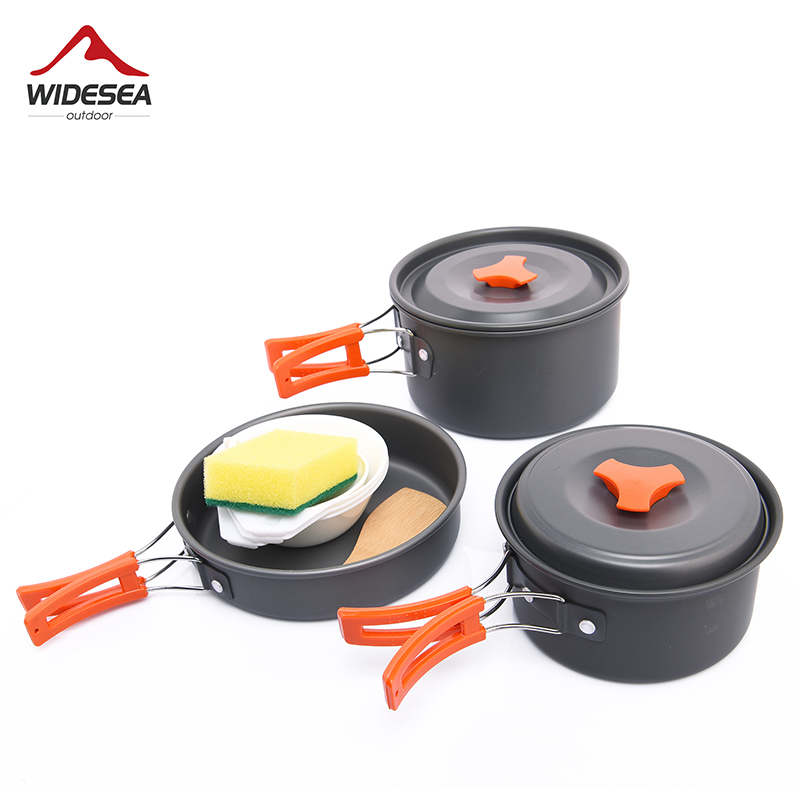 Camping Cooking Trangia - Widea เครื่องใช้บนโต๊ะอาหารสำหรับตั้งแคมป์กลางแจ้ง set Alat masak เครื่องใช้บนโต๊ะอาหารอุปกรณ์เดินทางปิกนิกเดินป่าหม้อหุงนักท่องเที่ยวอุปกรณ์ตกปลา