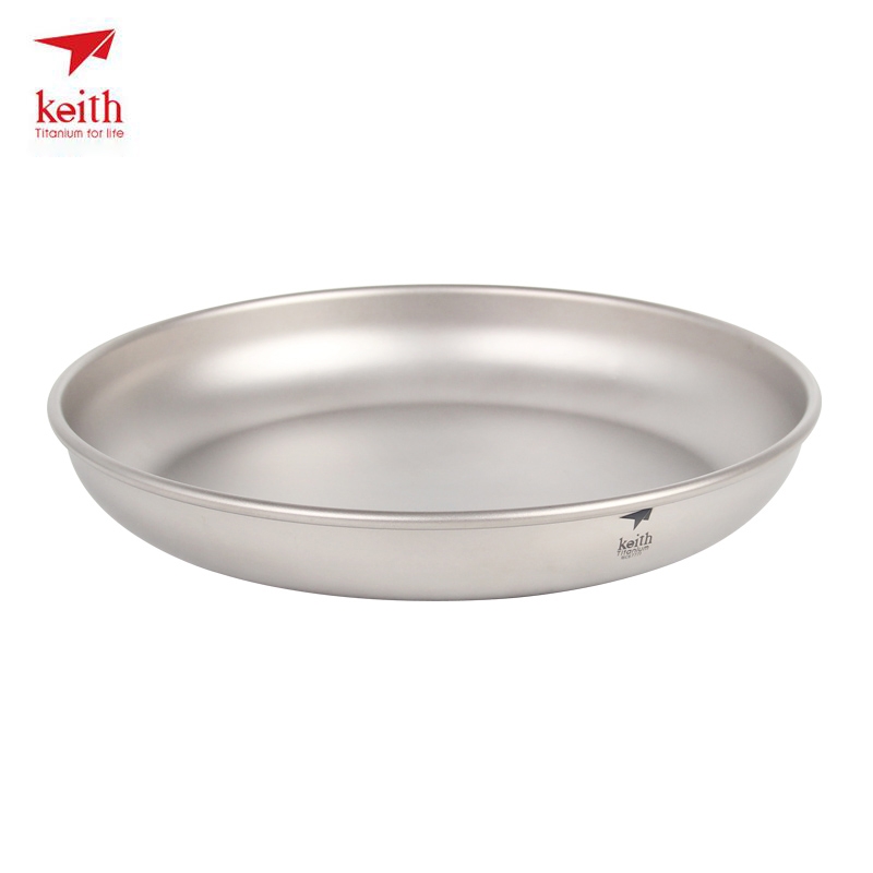 Camping Cooking Utensils Kit - Keith Titanium แผ่น Camping จานไทเทเนียม 150