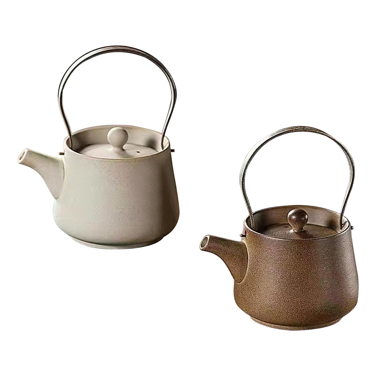Camping Cooking Kettle - 200ml กาน้ําชาเซรามิค Farmhouse ชา Infuser ชากาต้มน้ําสําหรับต้มน้ําร้อนสําหรับ