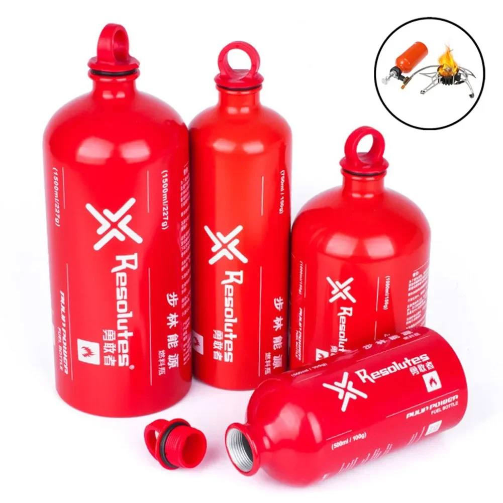 Camping Cooking Gas Canister - 1500/1000/750/500 ML กลางแจ้งแก๊สน้ํามันเชื้อเพลิงขวดรถจักรยานยนต์ฉุกเฉินเบนซินเบนซินกระป๋อง Camping เตาทําอาหารการใช้ขวด