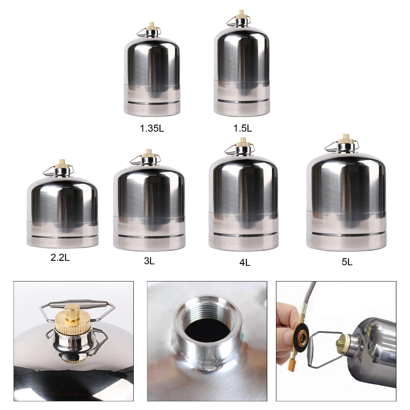Camping Cooking Gas Canister - Camping ถังแก๊ส Camping ถังแก๊สเติมเปล่าแบบพกพาถังแก๊สกระบอกสําหรับทําอาหารกลางแจ้งบาร์บีคิว