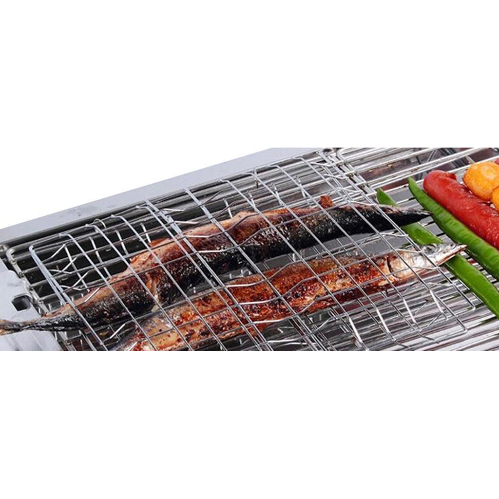Camping Cooking Sets - ตะกร้าบาร์บีคิวคุณภาพสูง อุปกรณ์เสริมสำหรับเตาย่างบาร์บีคิว ตะแกรงลวดสำหรับทำอาหารกลางแจ้ง ชุดอุปกรณ์ปิ้งย่างสำหรับการตั้งแคมป์