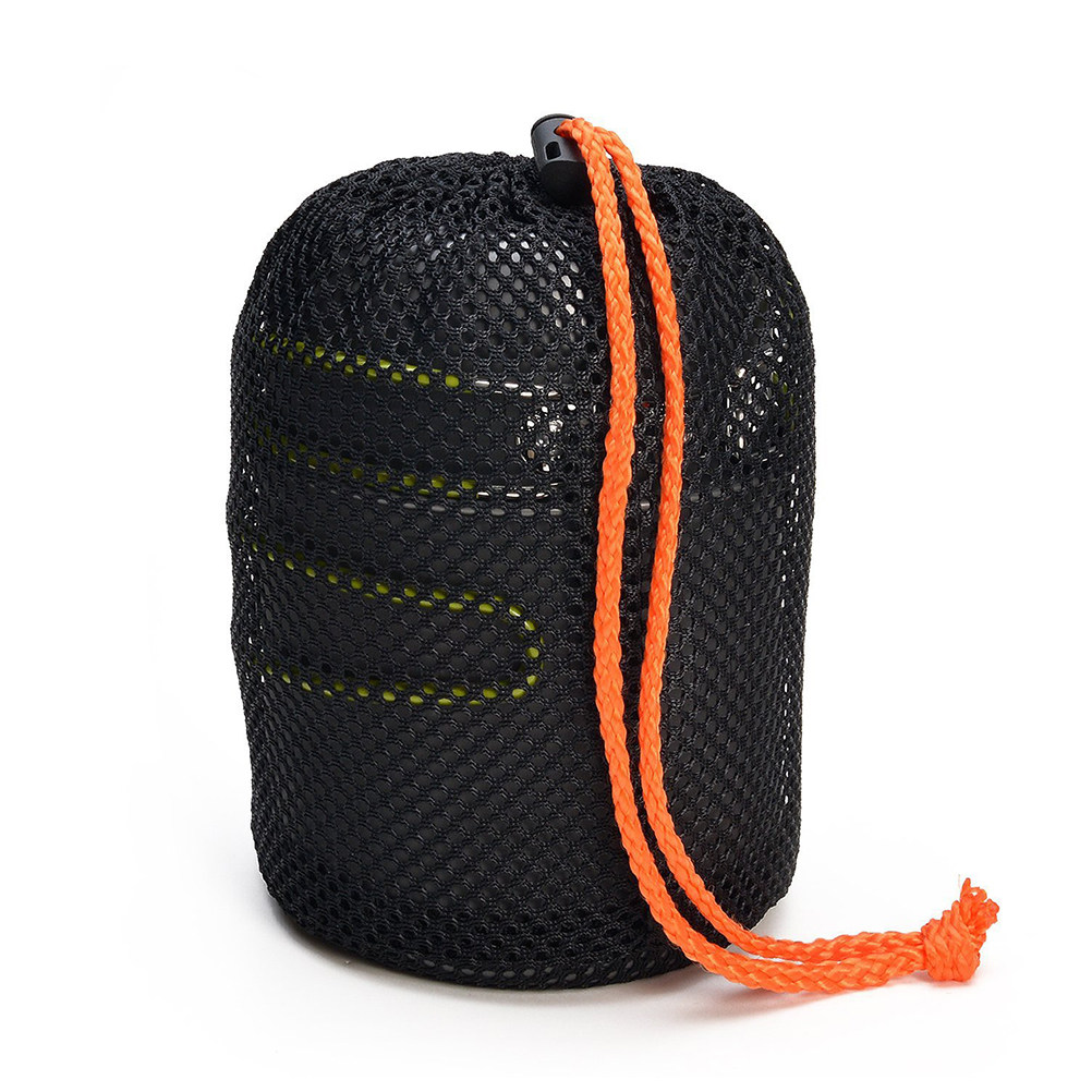 Camping Lightweight Cooking Pot - ชุดเครื่องครัวสำหรับตั้งแคมป์กลางแจ้ง ชุดหม้อพกพาน้ำหนักเบาสำหรับเดินป่า ปิกนิก อุปกรณ์ทำอาหาร ด้ามจับสีเขียว ชุดเครื่องครัวสำหรับตั้งแคมป์