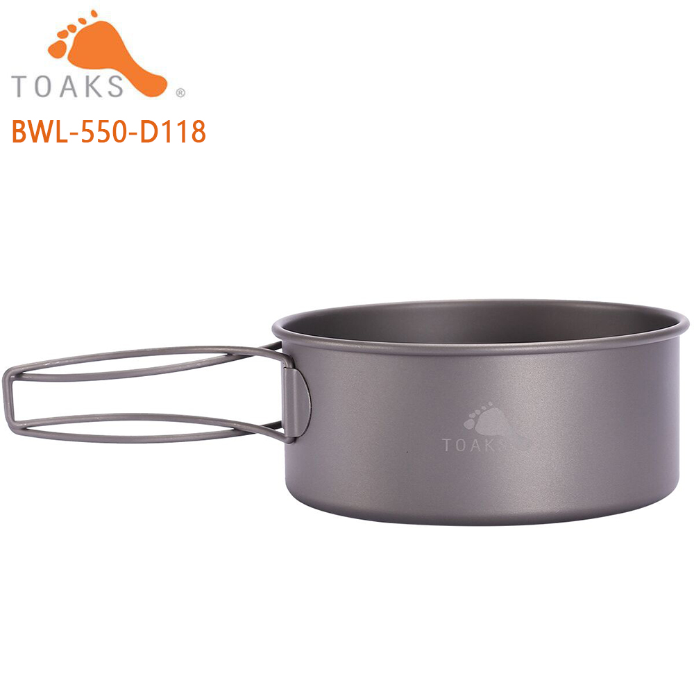 TOAKS BWL-550 ตั้งแคมป์ไทเทเนี - Camping Cooking Utensils Kit บทวิจารณ์และราคา