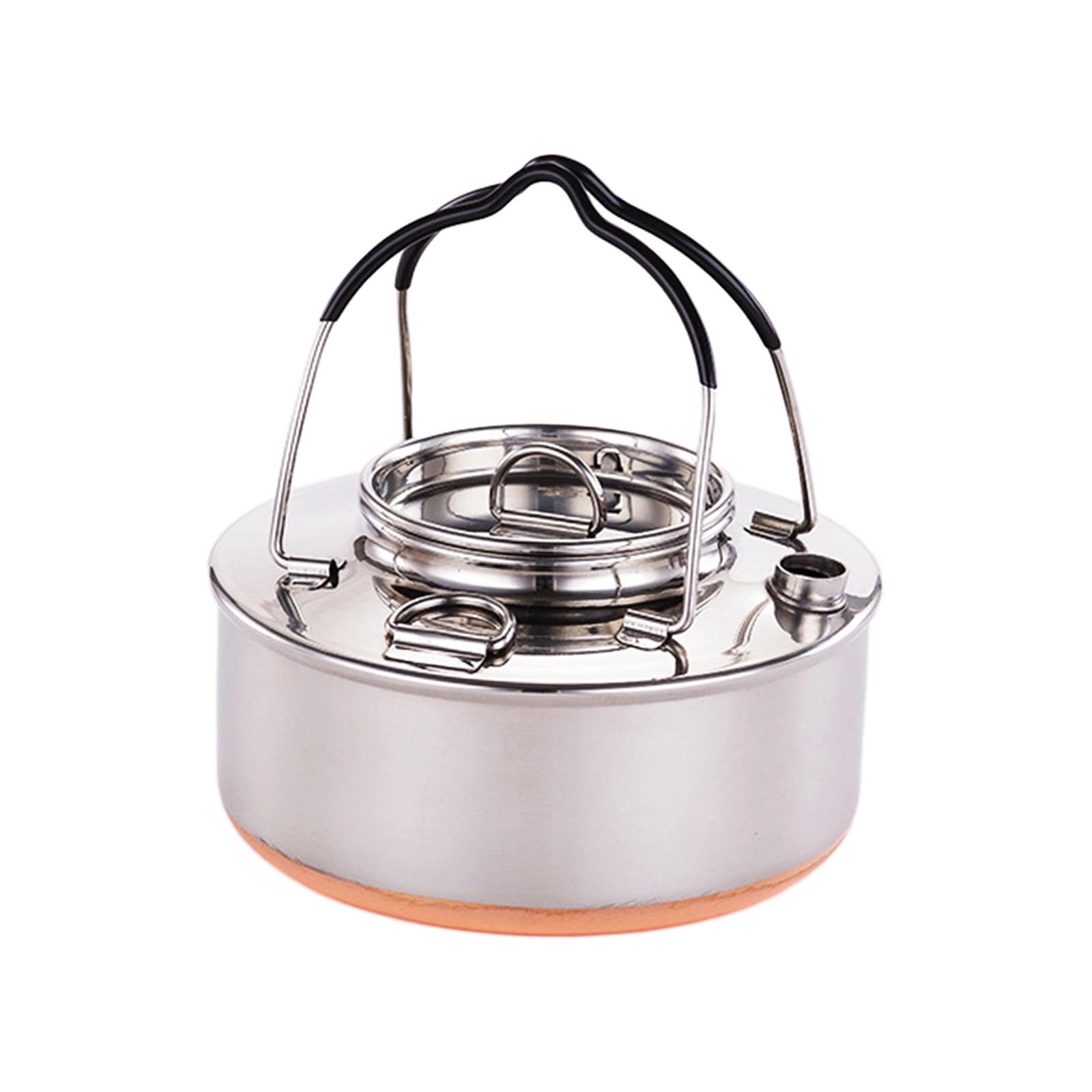 กาต้มน้ำแบบพกพาสำหรับทำอาหาร ห - Camping Lightweight Cooking Pot บทวิจารณ์และราคา