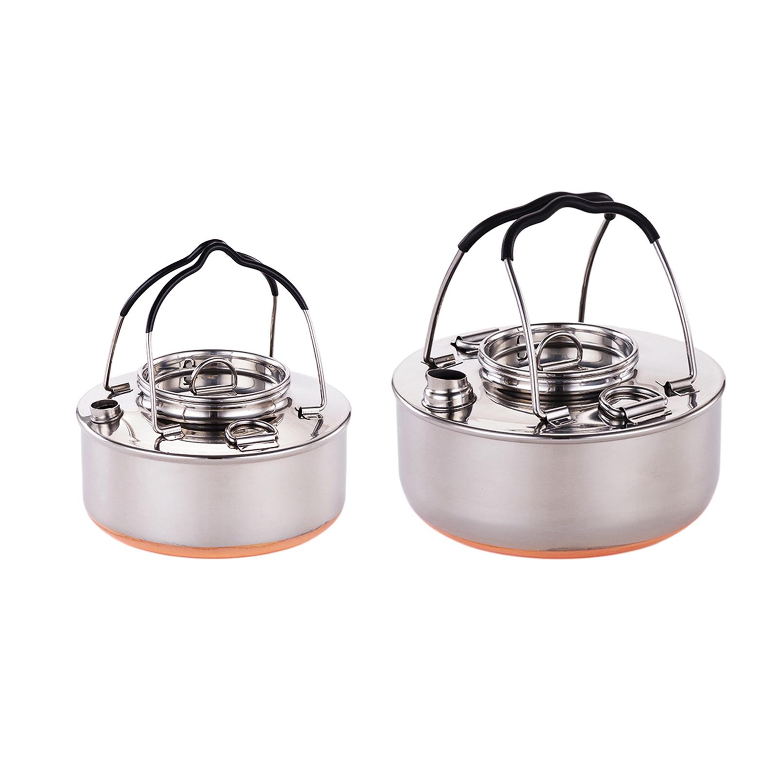 กาต้มน้ำแบบพกพาสำหรับทำอาหาร ห - Camping Lightweight Cooking Pot บทวิจารณ์และราคา