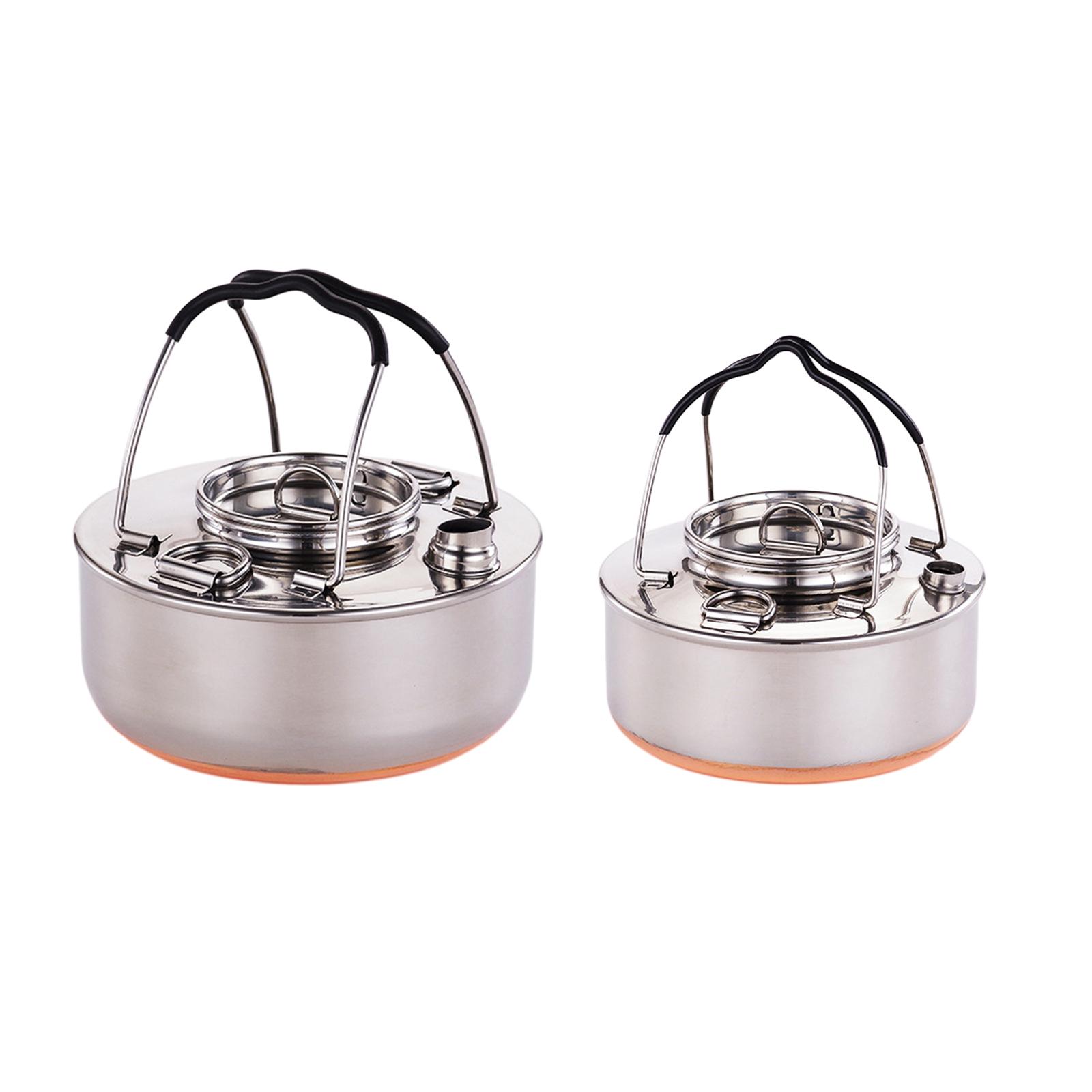 กาต้มน้ำแบบพกพาสำหรับทำอาหาร ห - Camping Lightweight Cooking Pot บทวิจารณ์และราคา