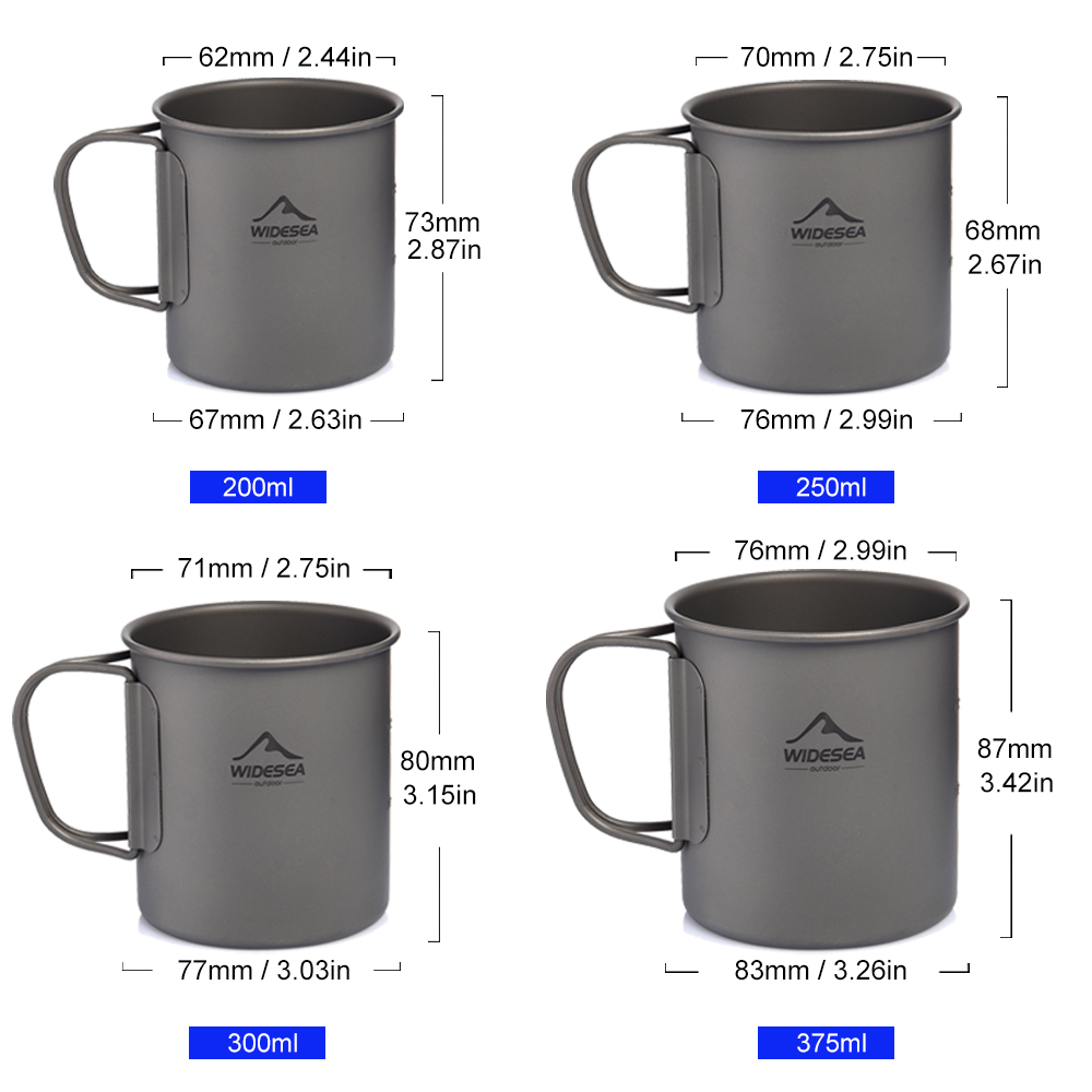 แก้วไทเทเนียม Widesea สำหรับแค - Camping Cooking Trangia บทวิจารณ์และราคา