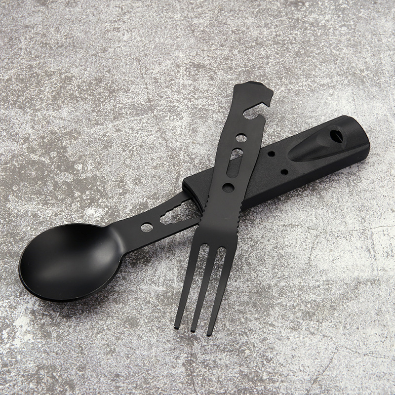 ชุดช้อนส้อมสแตนเลสสำหรับตั้งแค - Camping Cooking Knife บทวิจารณ์และราคา