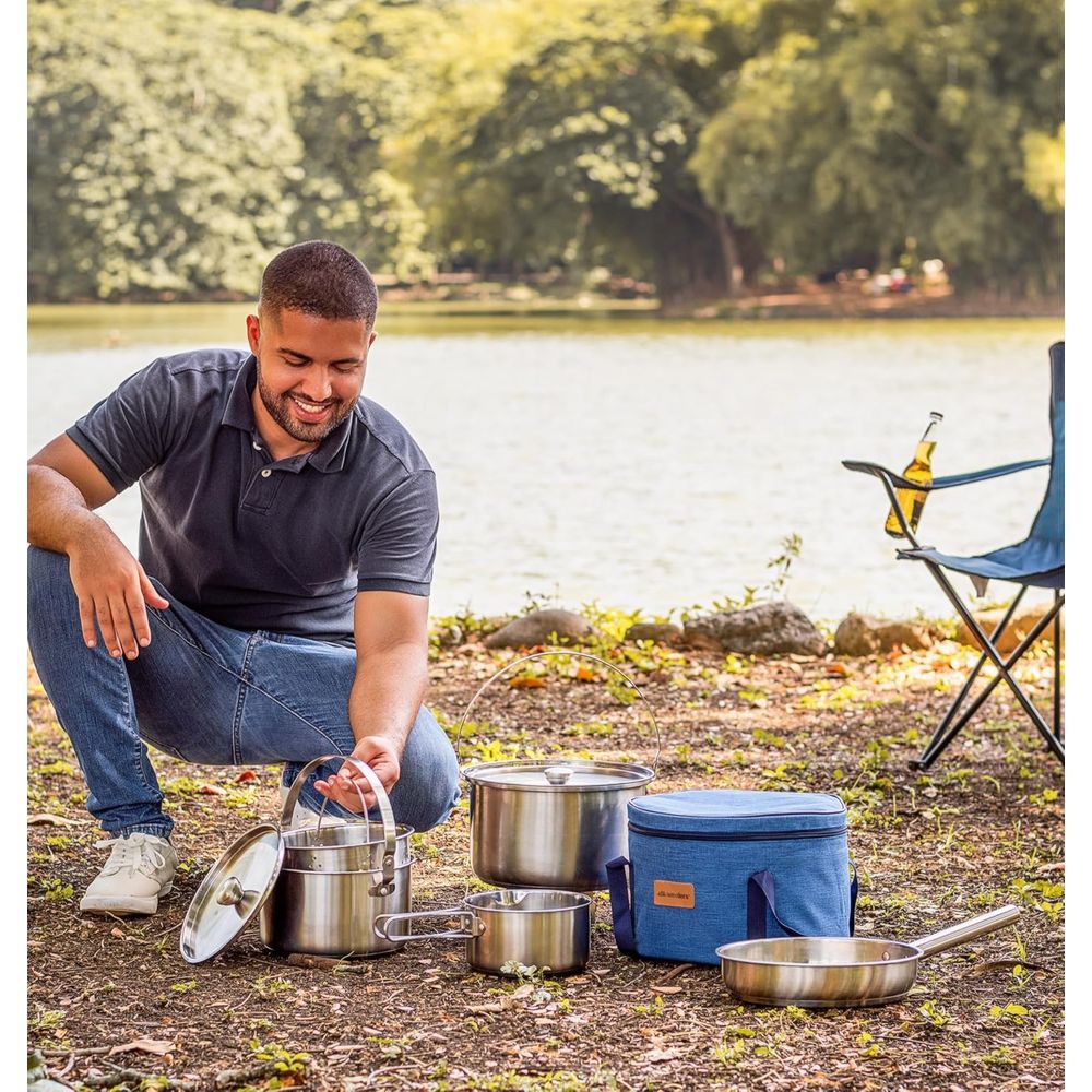 ชุดเครื่องครัวสำหรับตั้งแคมป์  - Camping Cooking Open Fire บทวิจารณ์และราคา