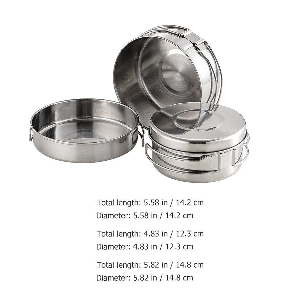 ชุดเครื่องครัวแคมป์ปิ้งสแตนเลส - Camping Cooking Lightweight บทวิจารณ์และราคา