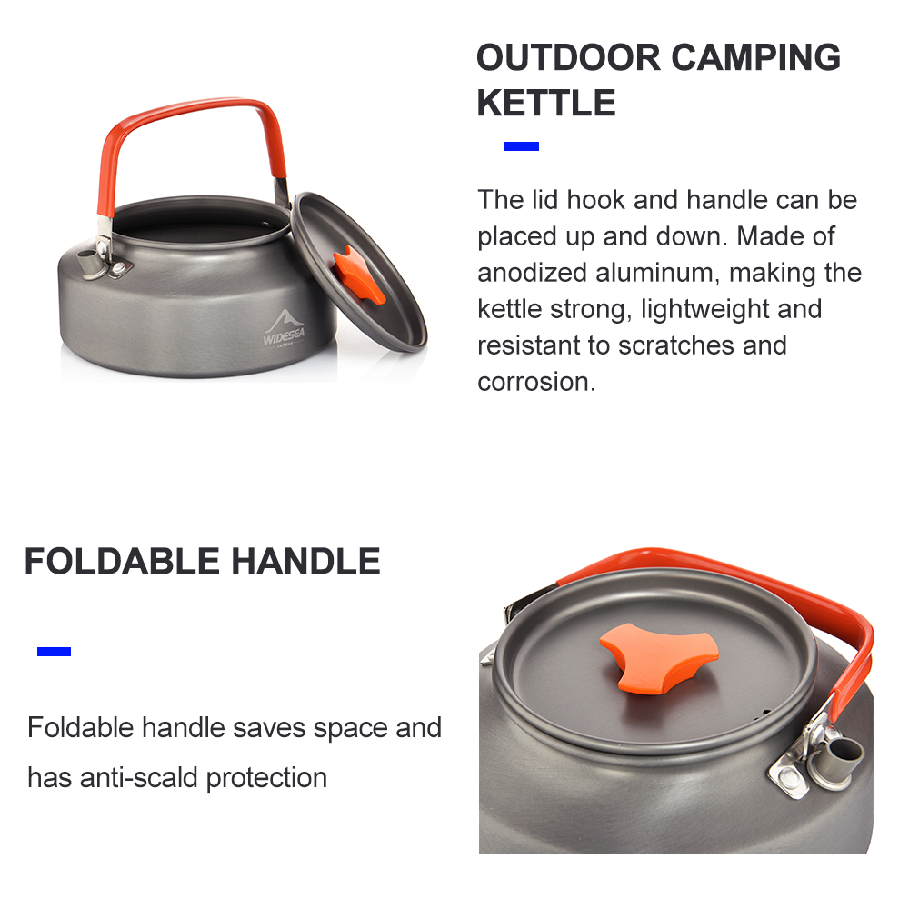 Widesea 1.1L 2L1.5L Camping กา - Camping Cooking Kit บทวิจารณ์และราคา