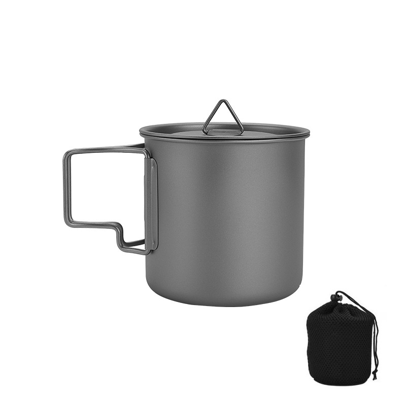 แก้วตั้งแคมป์ไทเทเนียมพร้อมที่ - Camping Cooking Lightweight บทวิจารณ์และราคา