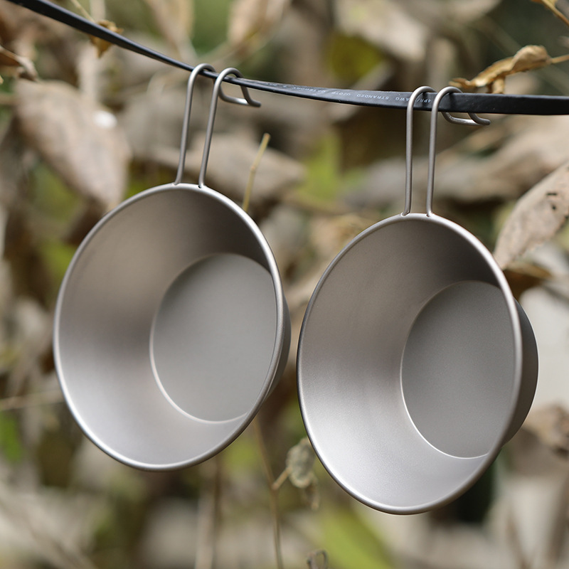 (1 ชิ้น) ชามไทเทเนียมอเนกประสง - Camping Cooking Lightweight บทวิจารณ์และราคา