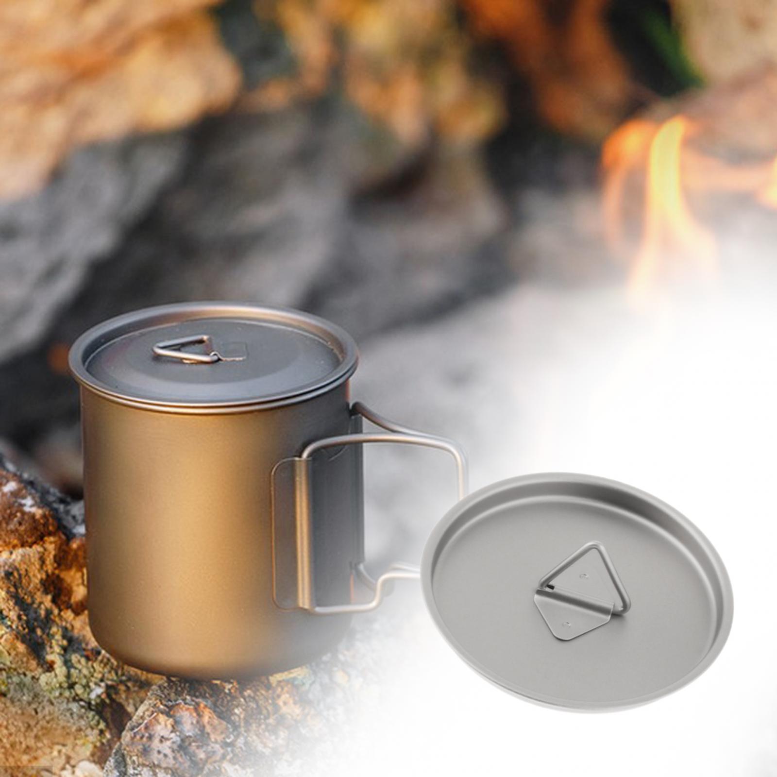 ไทเทเนียมกลางแจ้งฝาแก้วเครื่อง - Camping Cooking And Drinking บทวิจารณ์และราคา