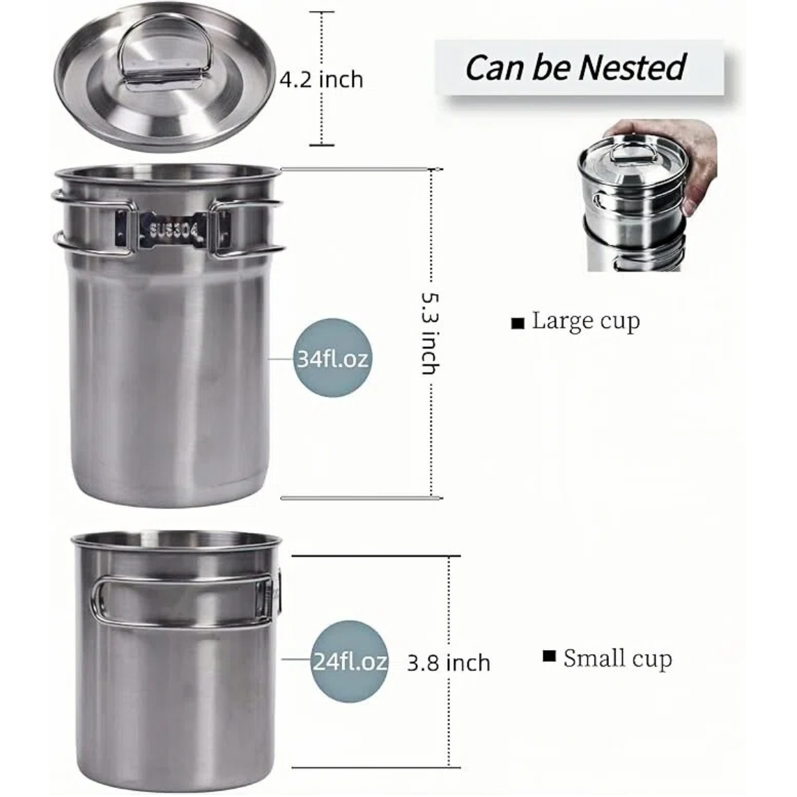 แก้วพับได้สำหรับแคมป์ปิ้ง หม้อ - Camping Cooking Sets บทวิจารณ์และราคา
