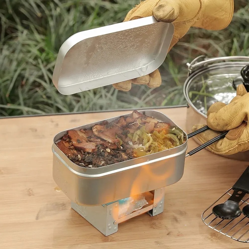 ชุดอุปกรณ์บนโต๊ะอาหารน้ำหนักเบ - Camping Cooking Sets บทวิจารณ์และราคา