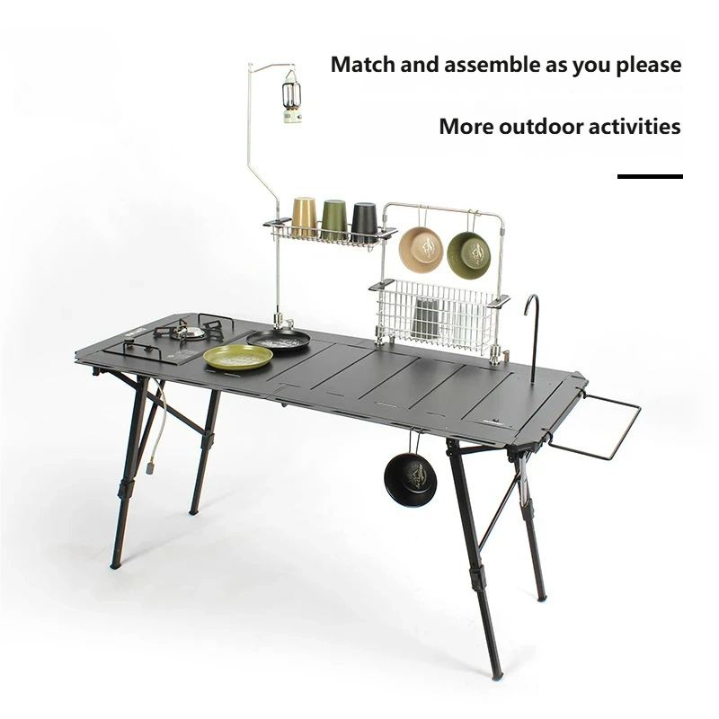 โต๊ะพับอลูมิเนียมอัลลอยแบบพกพา - Camping Cooking Area บทวิจารณ์และราคา