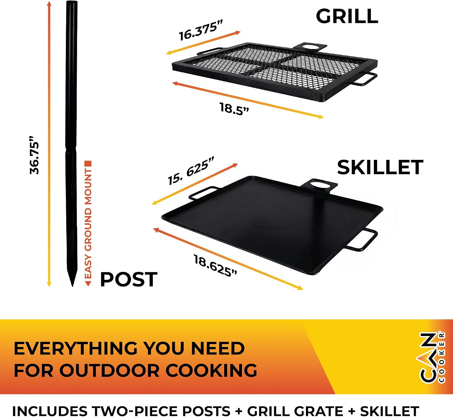 เตาย่างแบบพกพาสำหรับการปรุงอาห - Camping Cooking Open Fire บทวิจารณ์และราคา