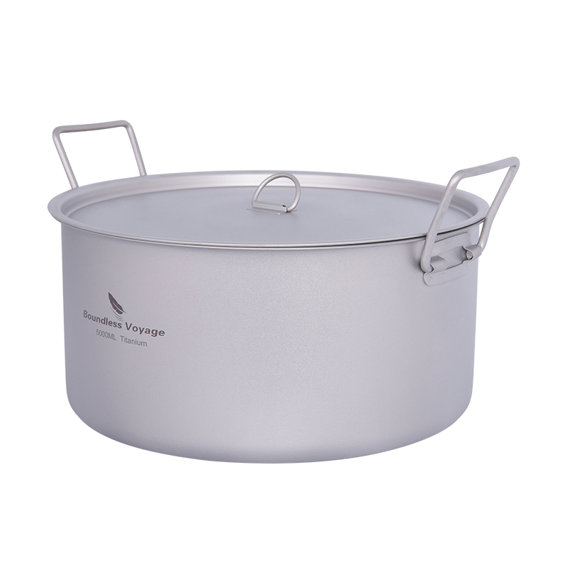 หม้อไทเทเนียมไร้ขอบเขตการเดินท - Camping Cooking Pot Large บทวิจารณ์และราคา