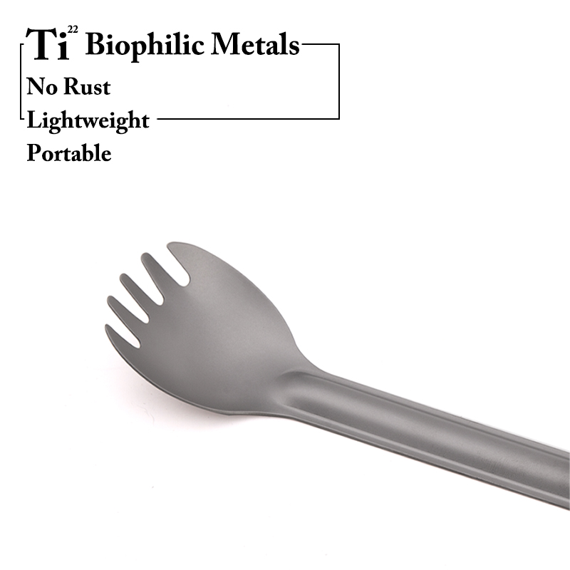 TiTo ไทเทเนียม Spork ช้อนยาวกล - Camping Cooking Utensils Kit บทวิจารณ์และราคา