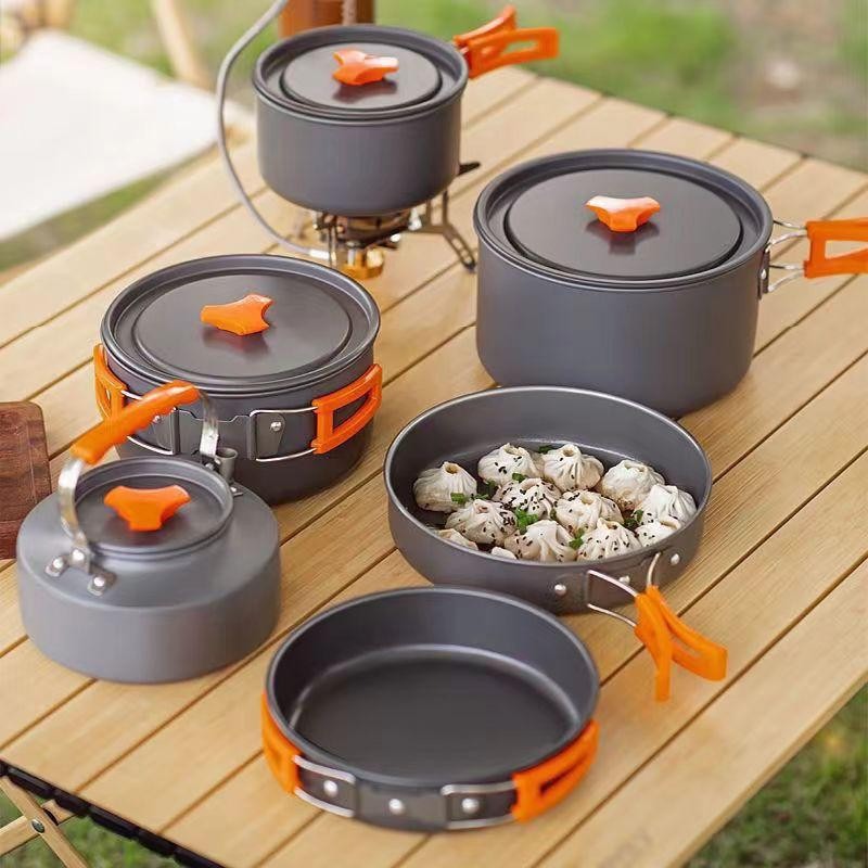 หม้อความจุขนาดใหญ่แบบพกพาสะดวก - Camping Cooking Pot Large บทวิจารณ์และราคา