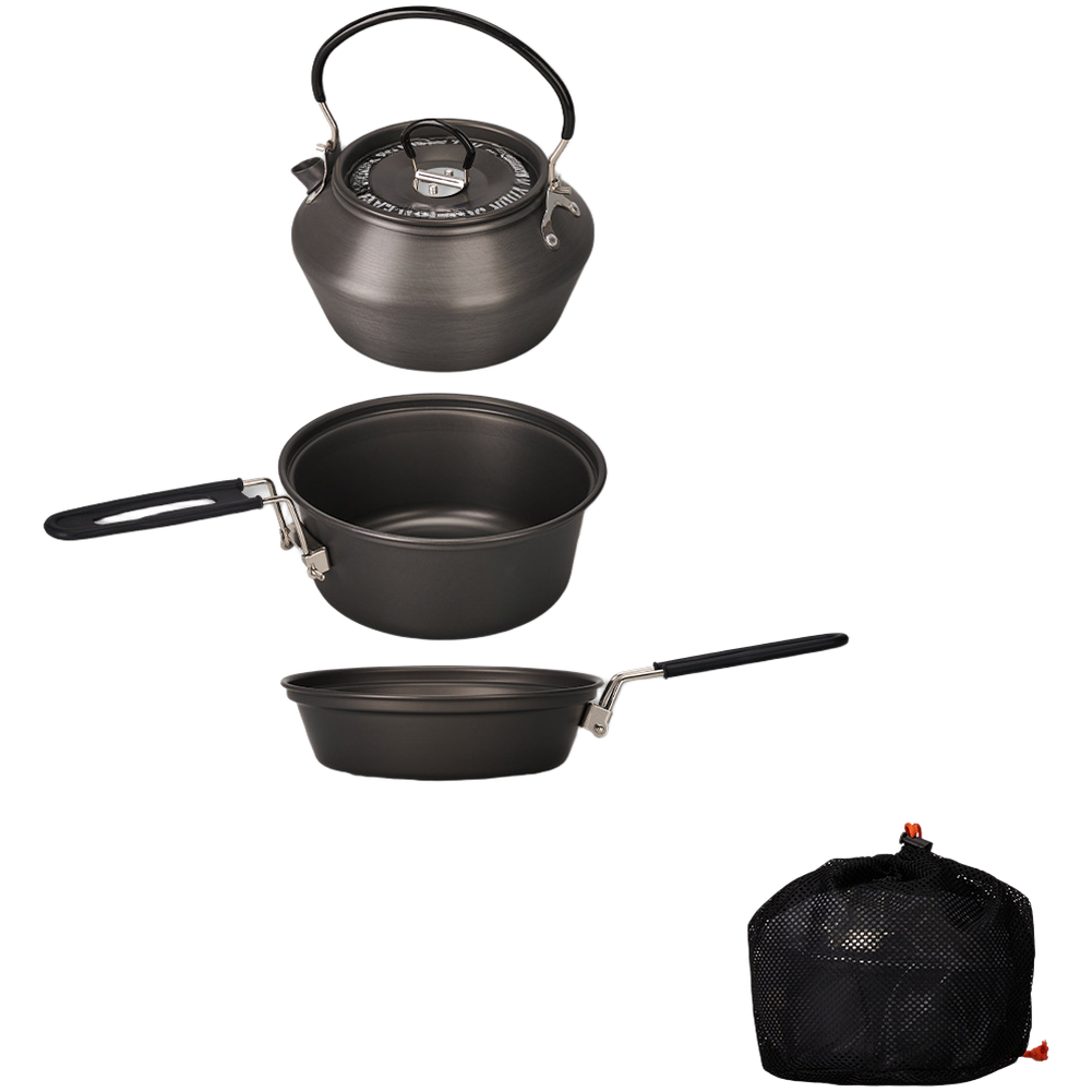ชุดเครื่องครัวแคมป์ปิ้งอลูมิเน - Camping Lightweight Cooking Pot บทวิจารณ์และราคา