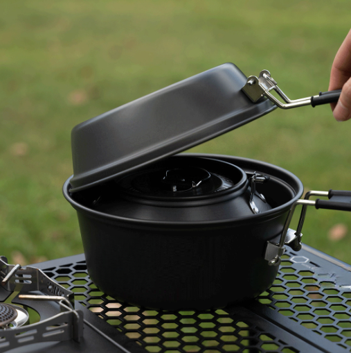 ชุดเครื่องครัวแคมป์ปิ้งอลูมิเน - Camping Lightweight Cooking Pot บทวิจารณ์และราคา