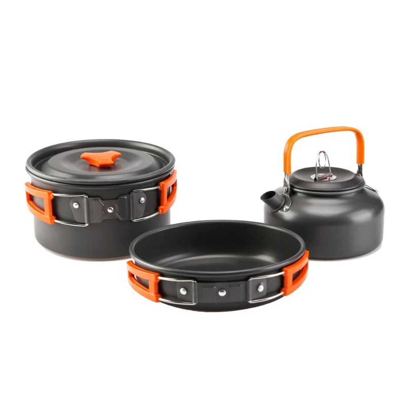 กลางแจ้งหม้อกระทะกาต้มน้ําชุดเ - Camping Cooking Kettle บทวิจารณ์และราคา