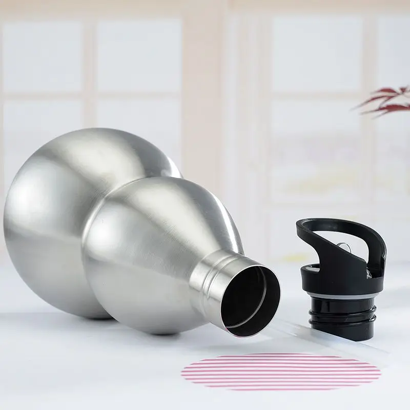 ขวดน้ำกีฬาสแตนเลสรูปทรงน้ำเต้า - Camping Cooking And Drinking บทวิจารณ์และราคา