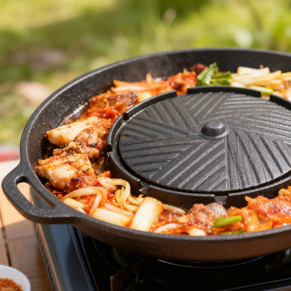 กระทะปิ้งย่างเกาหลี KOSUN 2 in - Camping Cooking Plate บทวิจารณ์และราคา