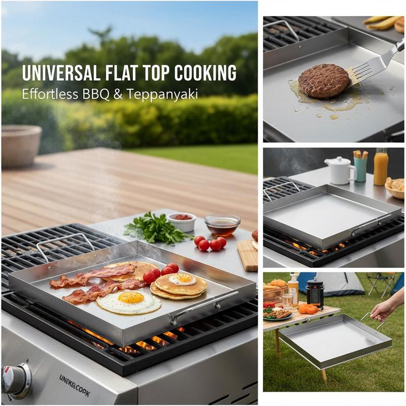 เตาปิ้งย่างแบบแบนขนาด 18x16 นิ - Camping Cooking With Gas บทวิจารณ์และราคา