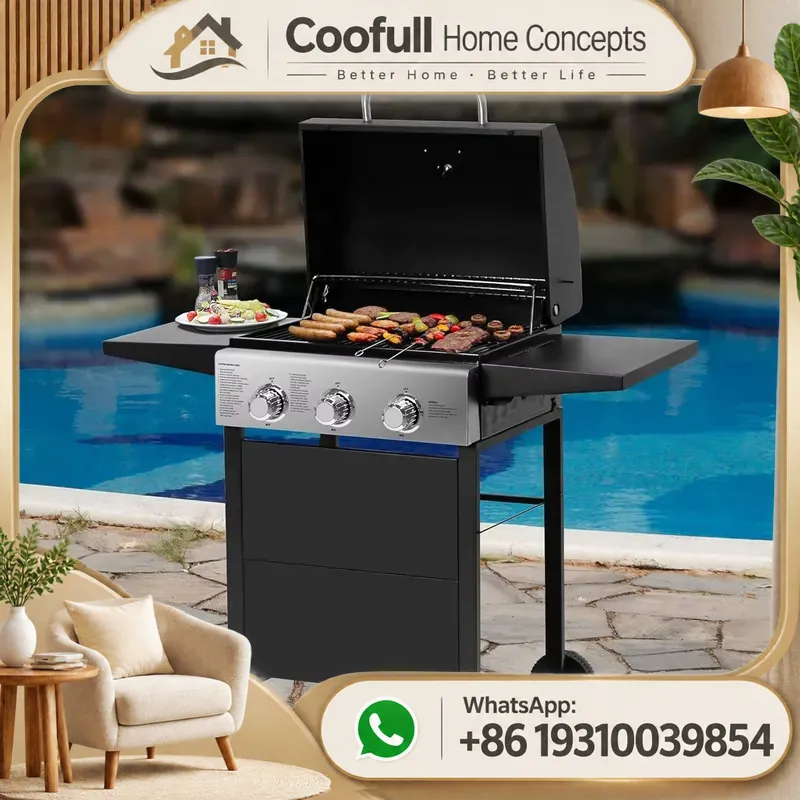 เตาย่างแก๊สโพรเพนพร้อมเตาข้าง  - Camping Cooking Table Foldable บทวิจารณ์และราคา