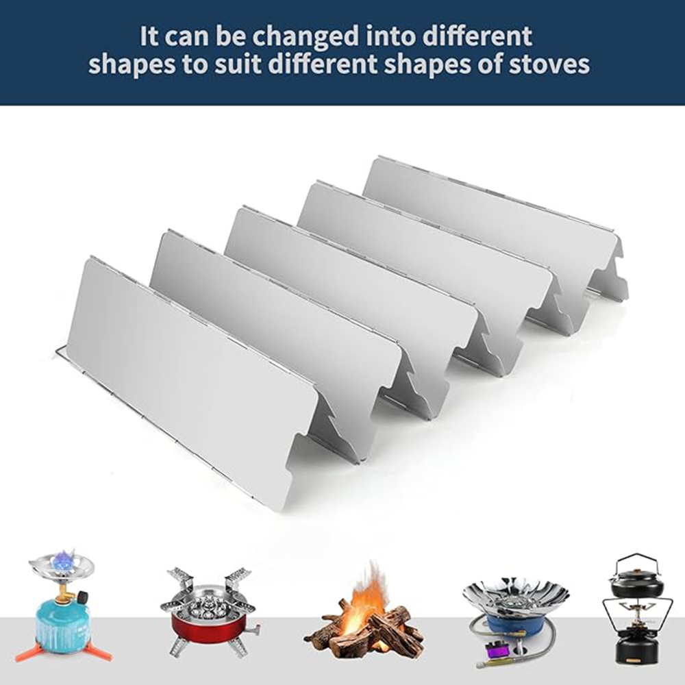 แผ่นบังลมเตาแก๊สพับได้น้ำหนักเ - Camping Cooking Plate บทวิจารณ์และราคา