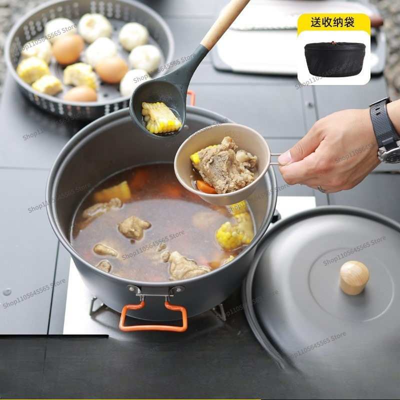 หม้อทำอาหารกลางแจ้ง ความจุ 7.5 - Camping Cooking Pot Large บทวิจารณ์และราคา