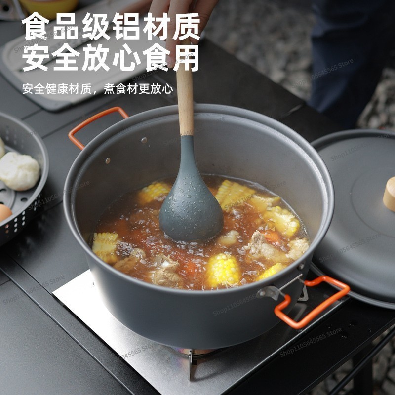 หม้อทำอาหารกลางแจ้ง ความจุ 7.5 - Camping Cooking Pot Large บทวิจารณ์และราคา