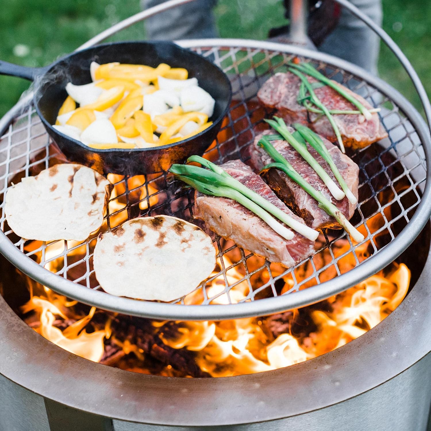 ตะแกรงย่างอาหารสำหรับเตาไฟสแตน - Camping Cooking Rack บทวิจารณ์และราคา