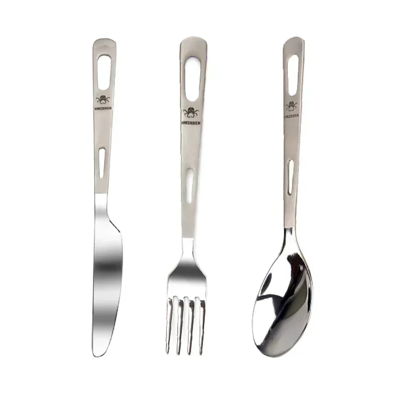 Hwzbben ชุดมีดส้อมช้อนไทเทเนีย - Camping Cooking Kit บทวิจารณ์และราคา