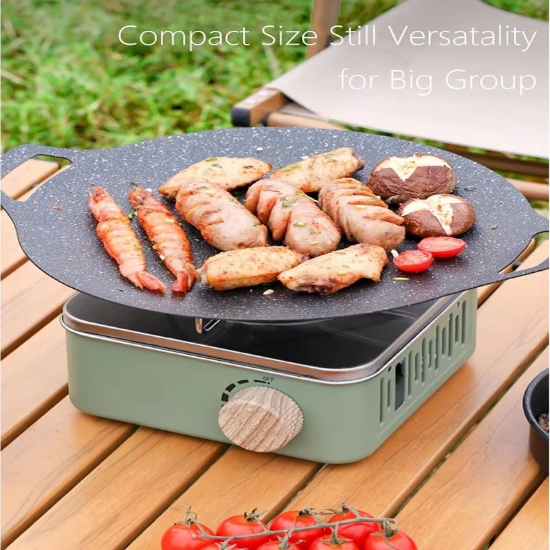 เตาแก๊สบิวเทนแบบพกพา kompor Ga - Camping Cooking Plate บทวิจารณ์และราคา