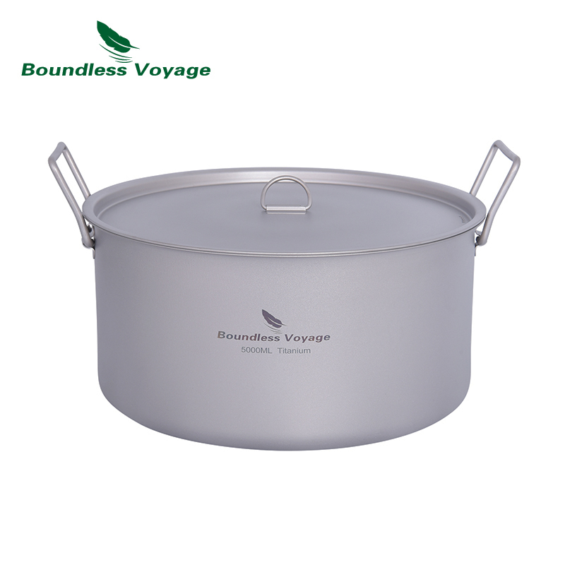 Boundless Voyage 2L 5L ความจุข - Camping Cooking Pot Large บทวิจารณ์และราคา